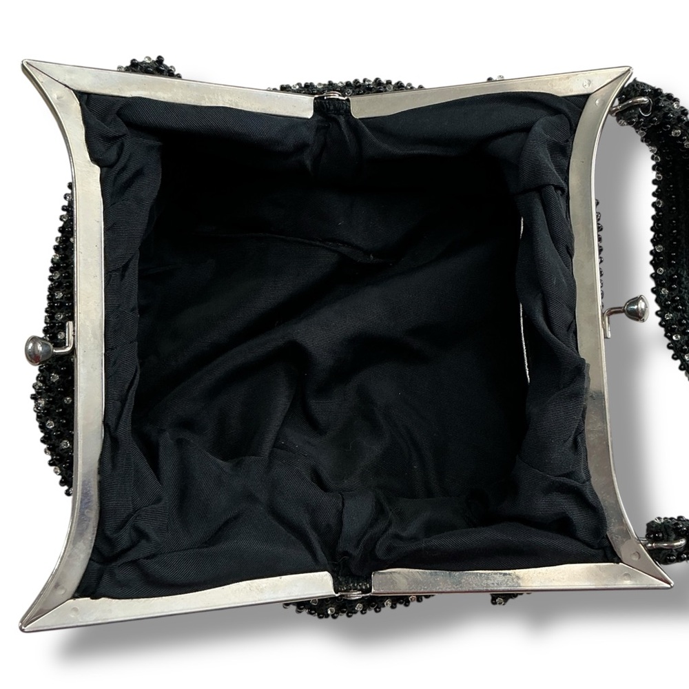 Elegant Black Beaded Handbag - Picture 7 of 7